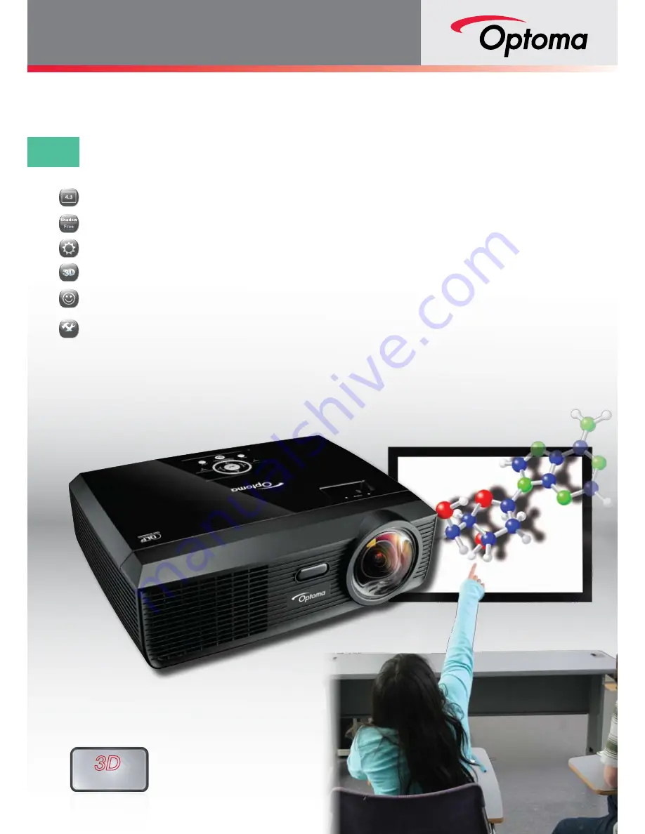 Optoma EX605ST Brochure & Specs Download Page 1