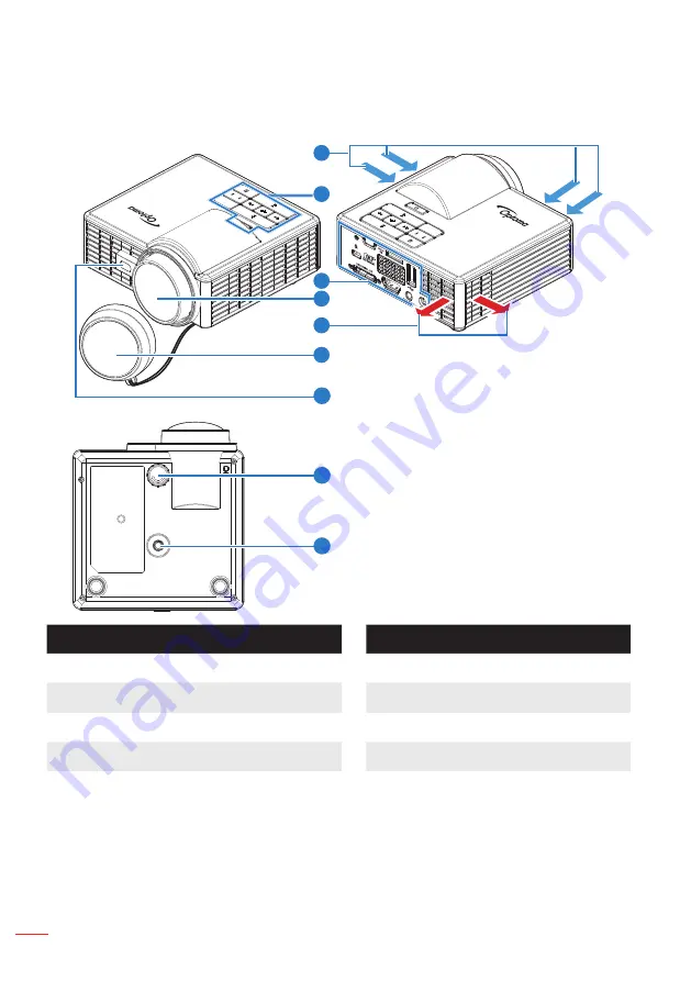 Optoma ML1050ST+ Скачать руководство пользователя страница 12