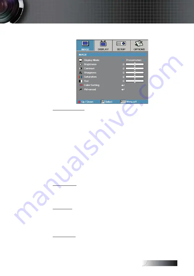 Optoma TW775 Manual Download Page 31