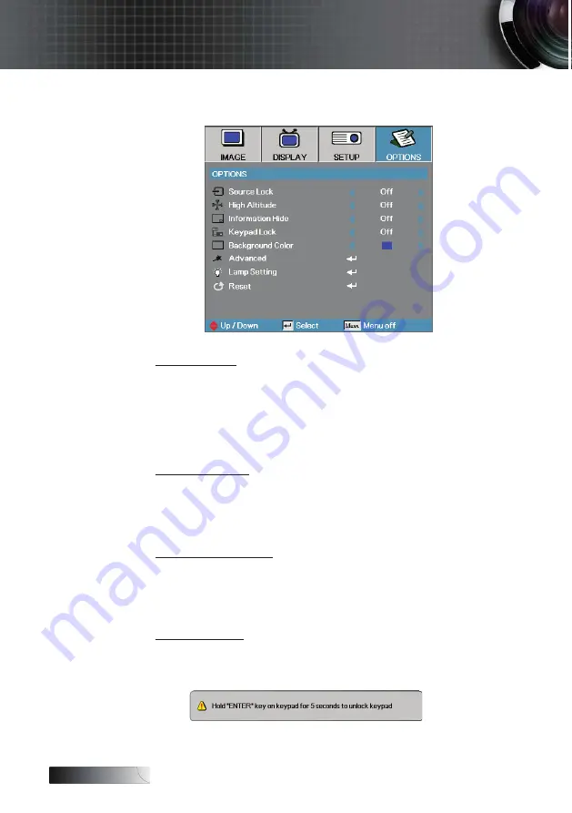 Optoma TW775 Manual Download Page 50