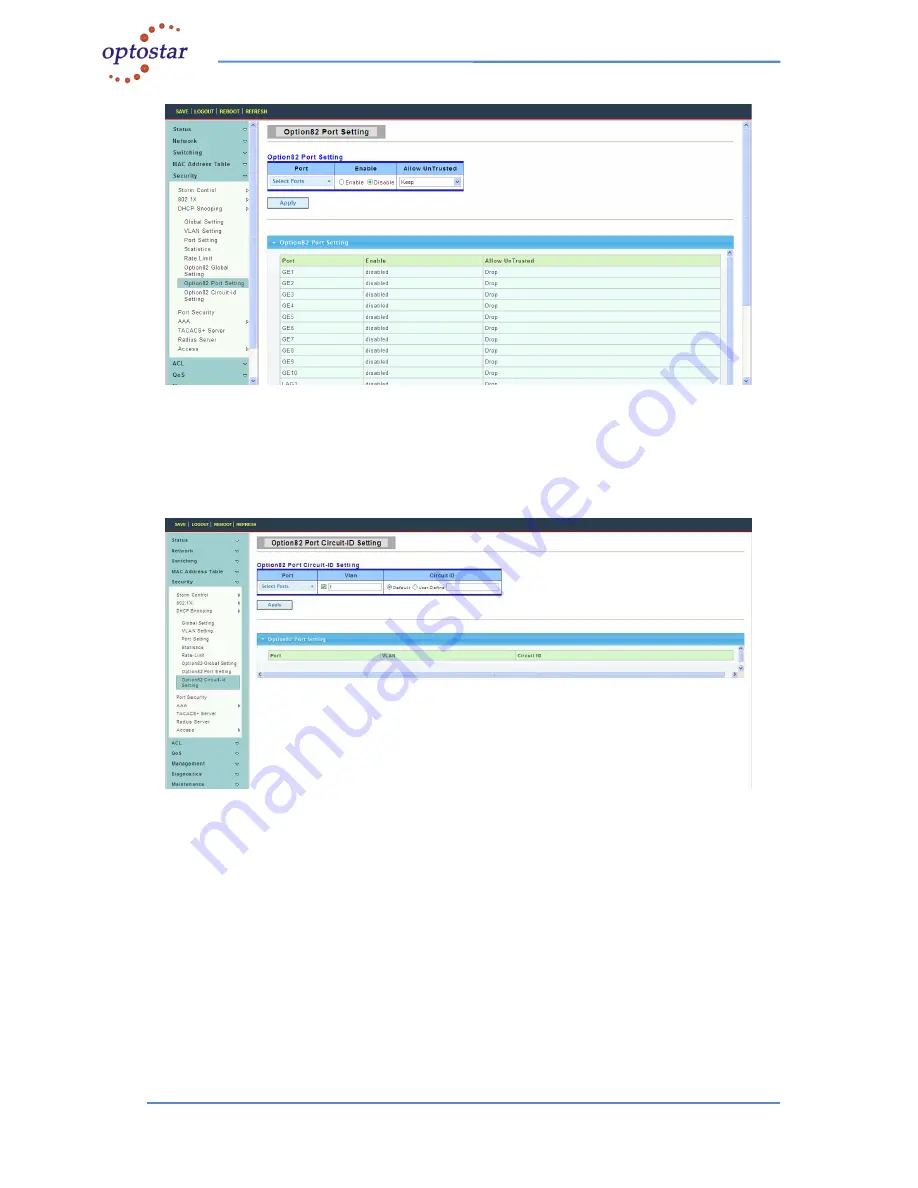 Optostar OP2F8T User Manual Download Page 44