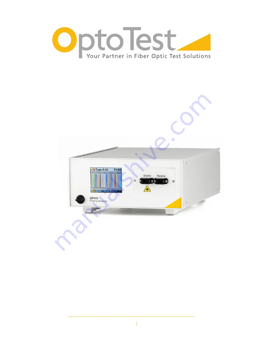 OptoTest OP415 Instruction Manual Download Page 1