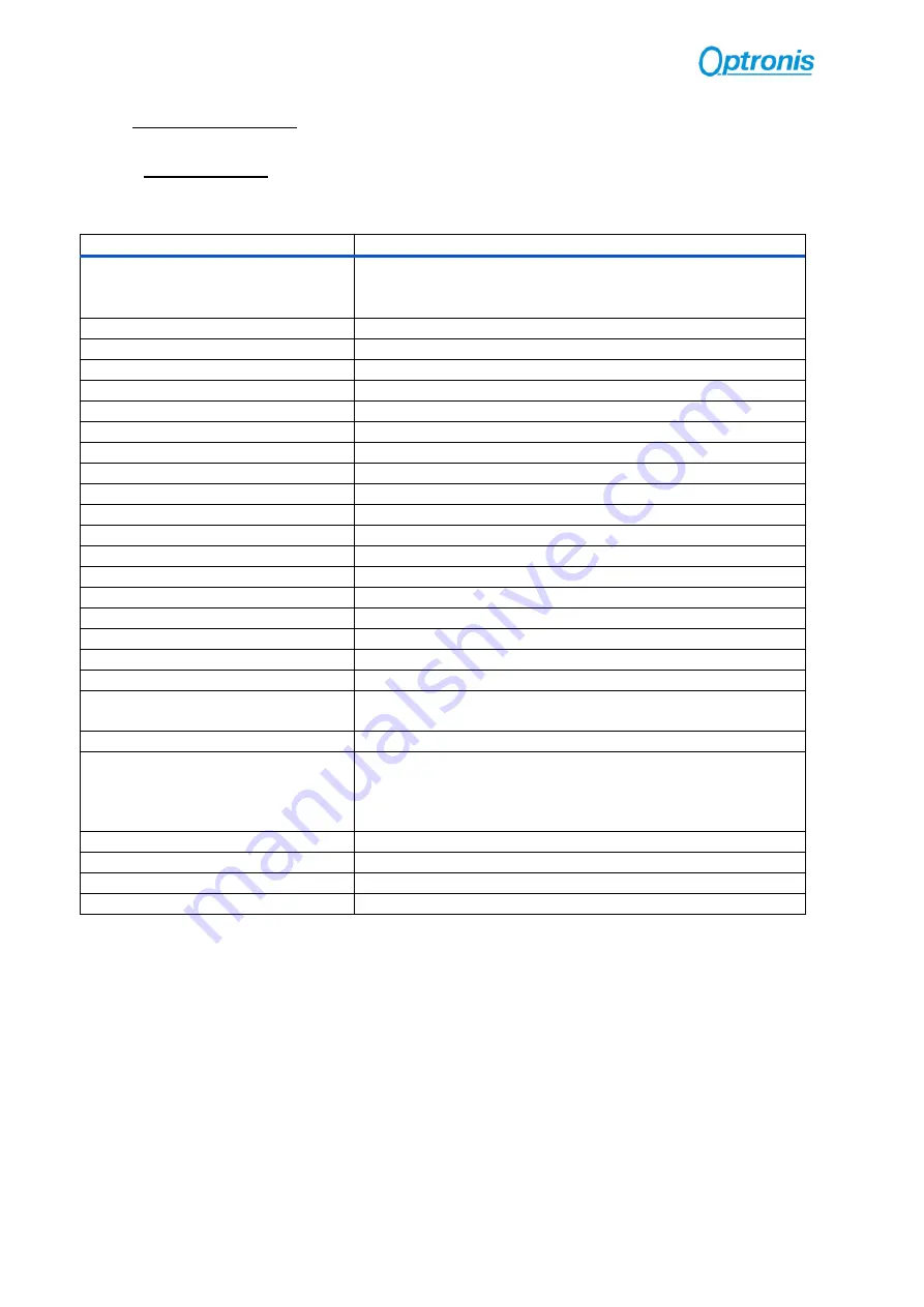 Optronis CP70-004-M/C-19000 User Manual Download Page 12