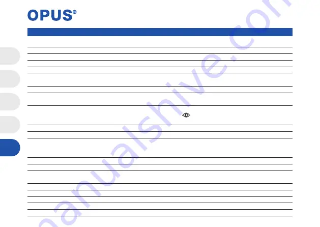 Opus BWM 180 Operating Instructions Manual Download Page 54