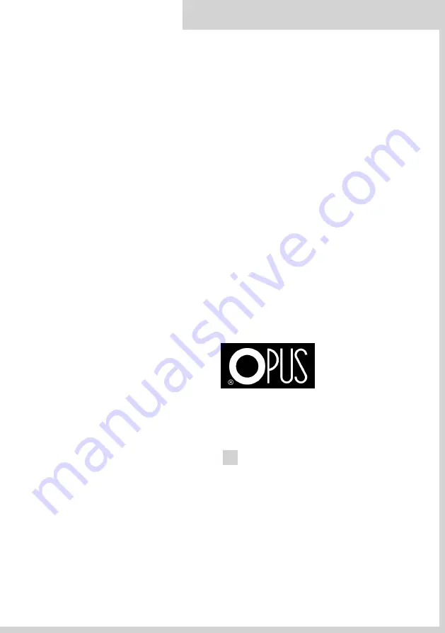 Opus MasterPress 02 User Manual Download Page 1