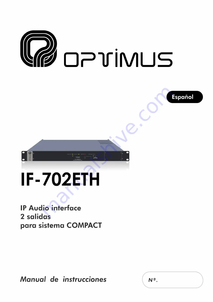 Opvimus IF-702ETH Operating Instructions Manual Download Page 27