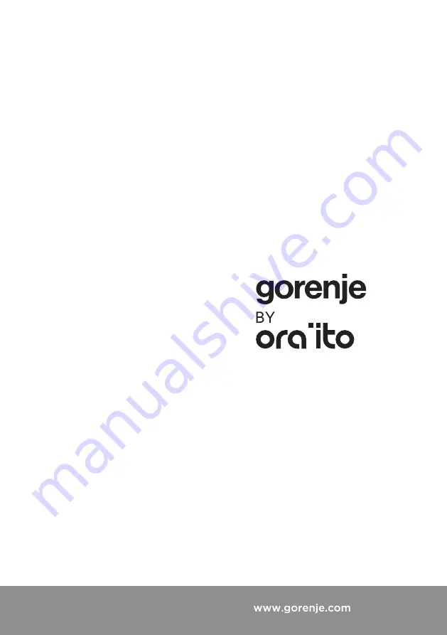 ORA ITO Gorenje S3 IHGC963ORAB Detailed Instructions Download Page 1