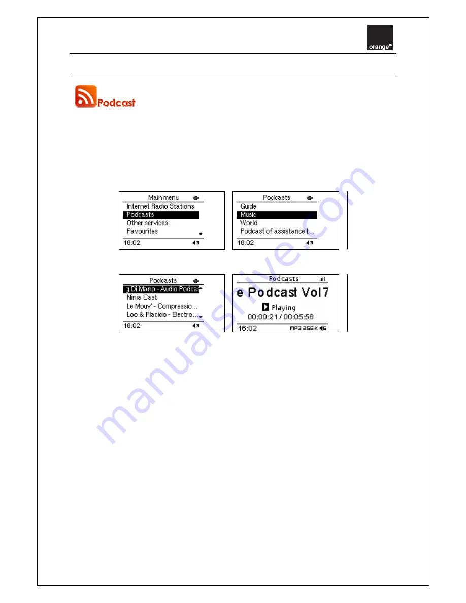 ORANGE Liveradio User Manual Download Page 24