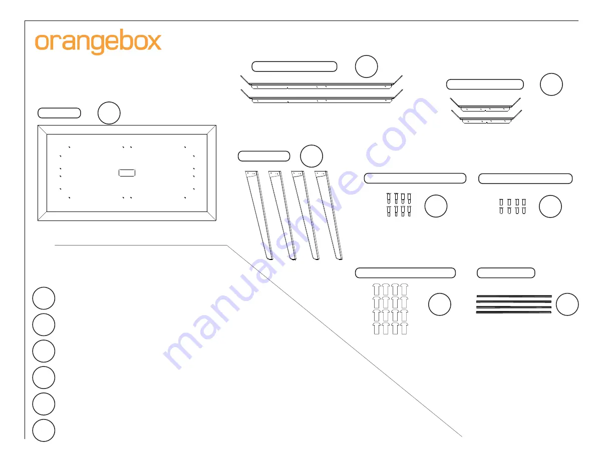 ORANGEBOX Cubb Tables One Piece Table Скачать руководство пользователя страница 2