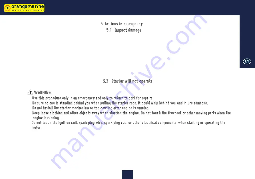 orangemarine F2.6 BMS Owner'S Manual Download Page 172