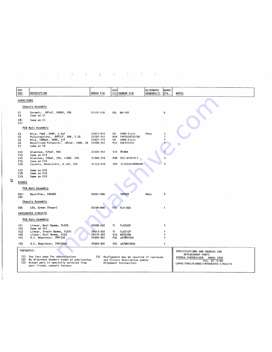 Orban 245F Operating Manual Download Page 26