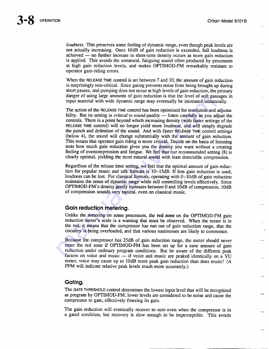 Orban Optimod-FM 8101B Operating Manual Download Page 52