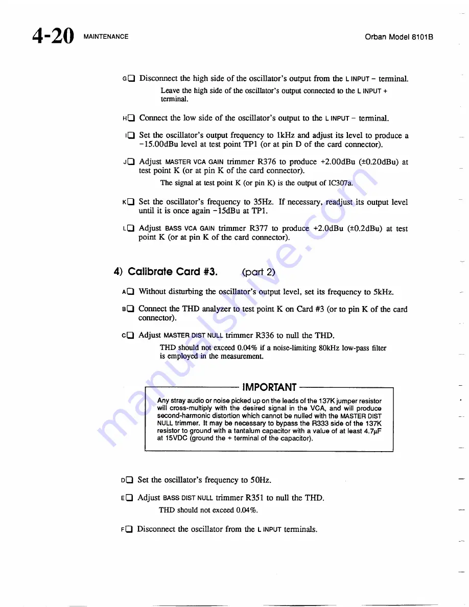 Orban Optimod-FM 8101B Operating Manual Download Page 77