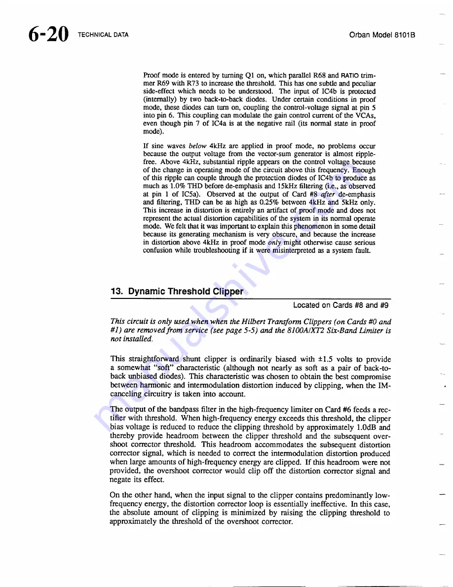 Orban Optimod-FM 8101B Operating Manual Download Page 127