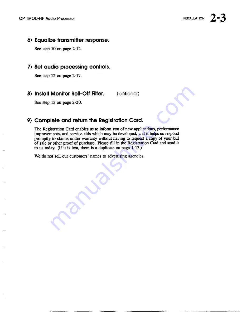 Orban Optimod-HF 9105A User Manual Download Page 16