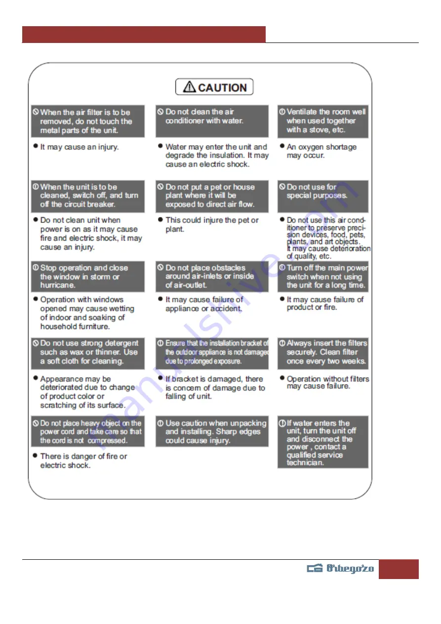 Orbegozo FDI 124 Installation Manual Download Page 90