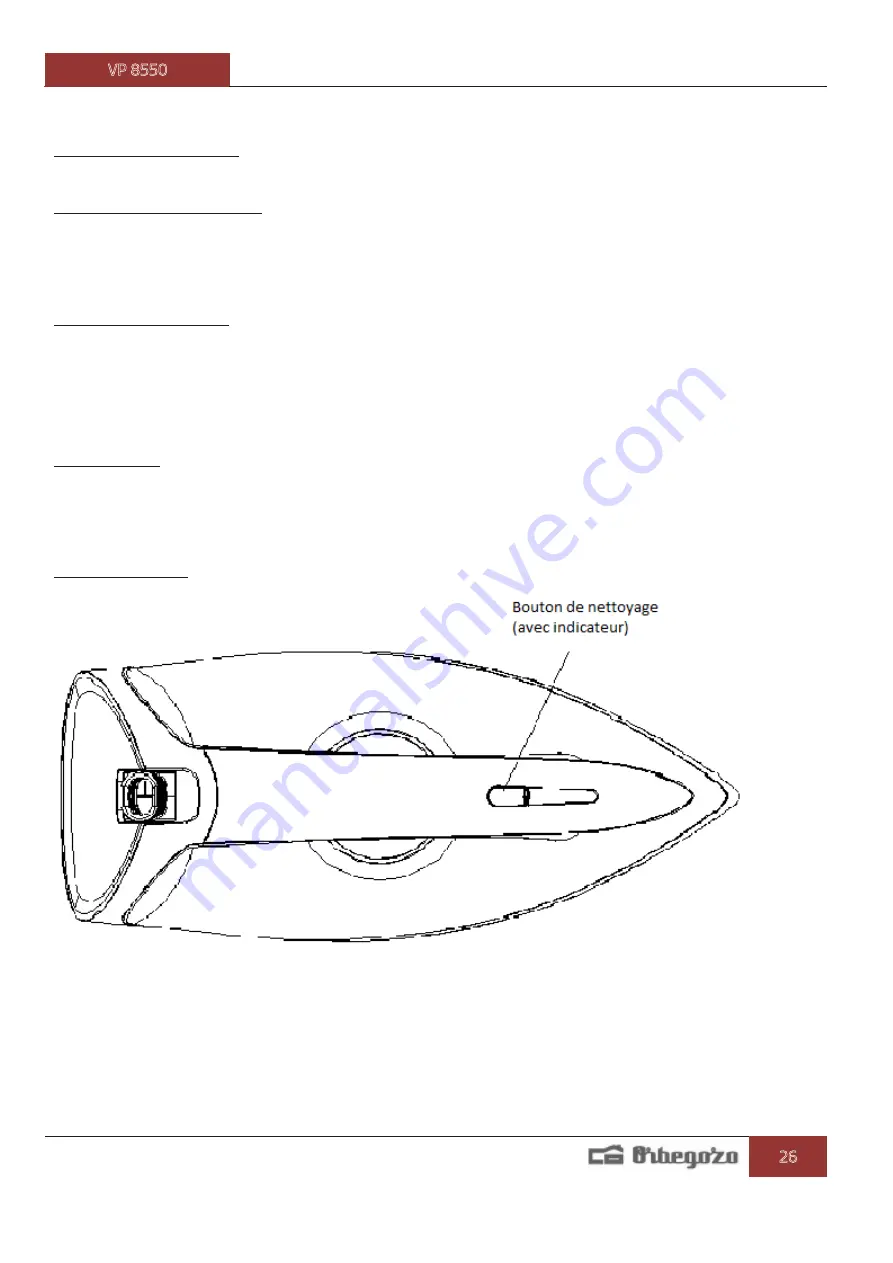 Orbegozo VP 8550 Instruction Manual Download Page 26