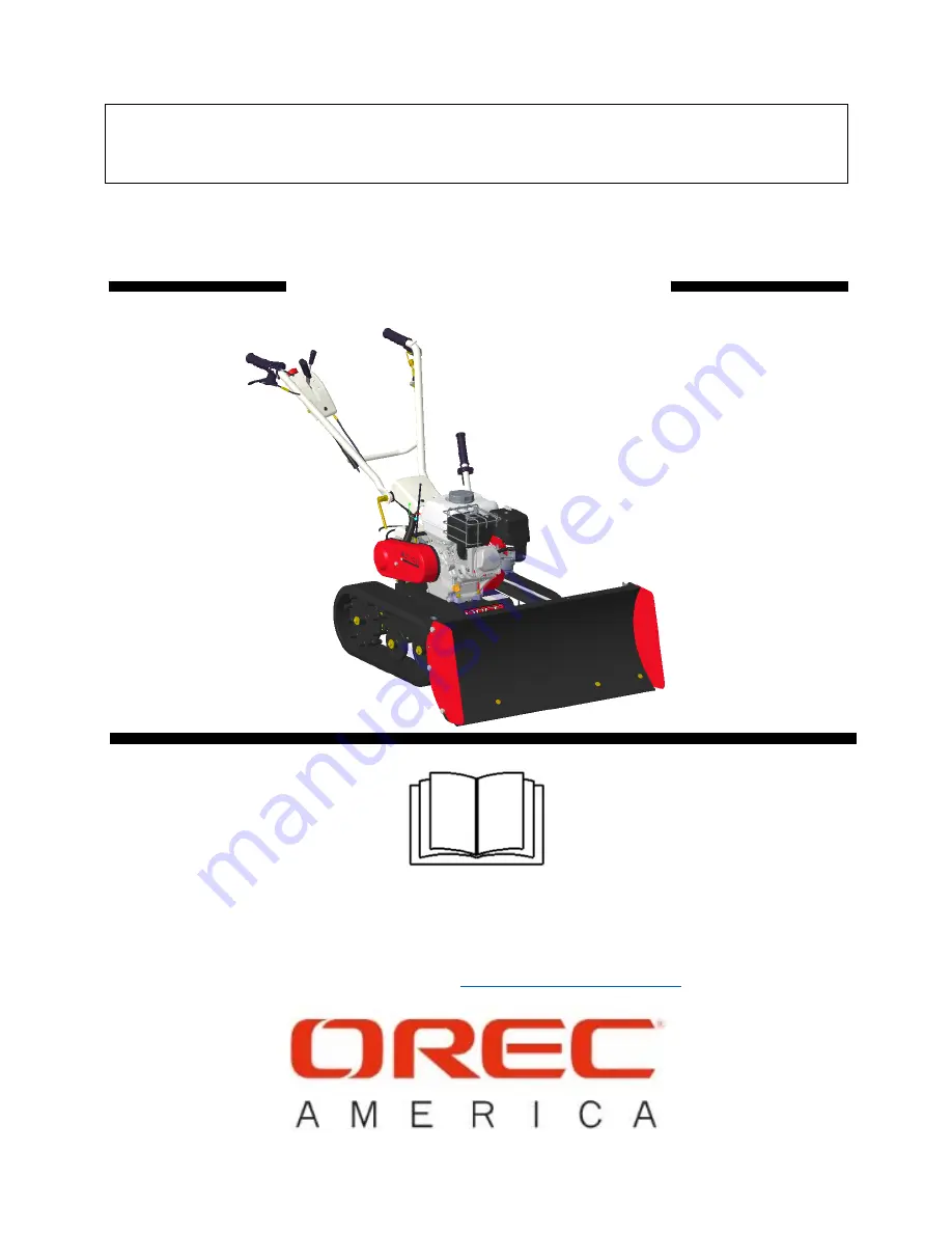 OREC America Snow Bull SGW803 Owner'S Manual Download Page 39