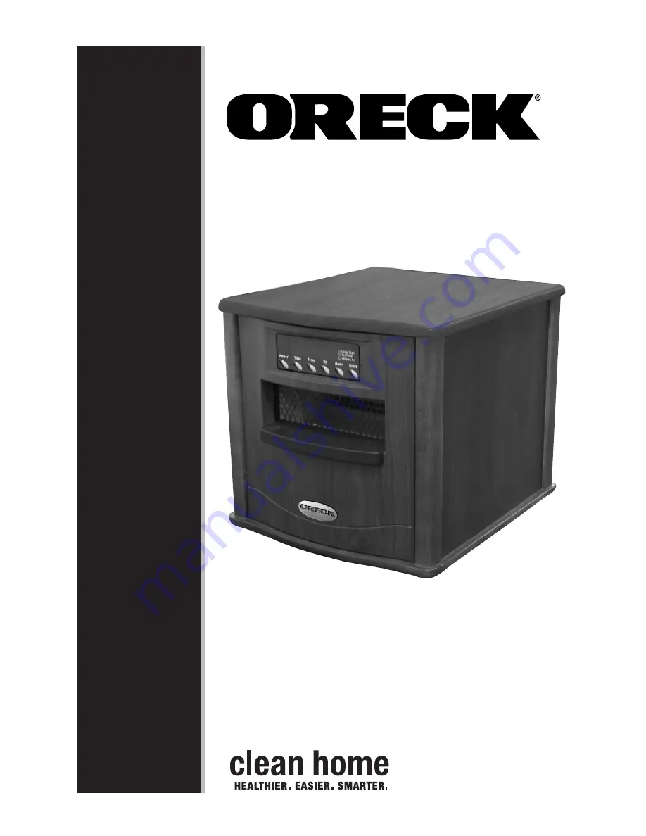 Oreck HEATWISE HW1000P Скачать руководство пользователя страница 1