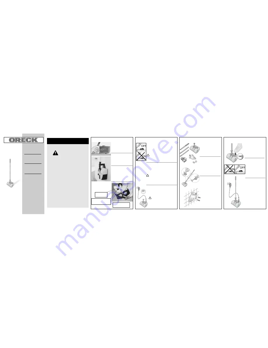 Oreck PA-0513-DU Скачать руководство пользователя страница 1