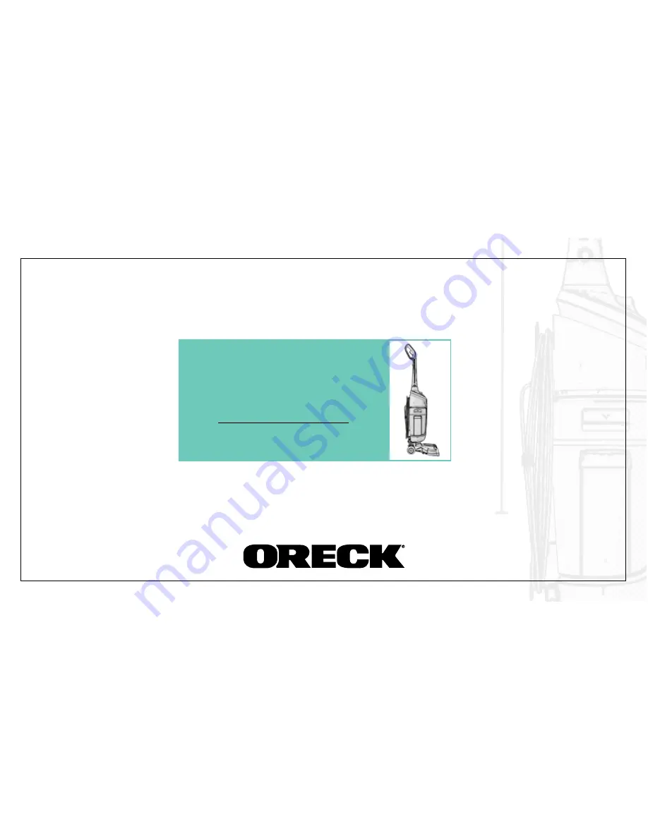 Oreck SurfaceScrub FK40100 Series Скачать руководство пользователя страница 45