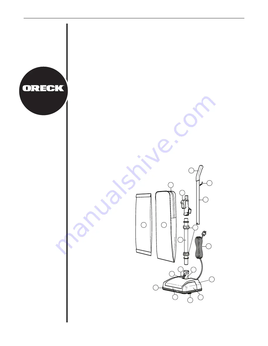 Oreck U2250 User Manual Download Page 3