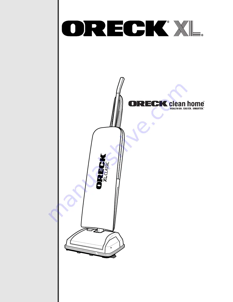 Oreck U2251 User Manual Download Page 1