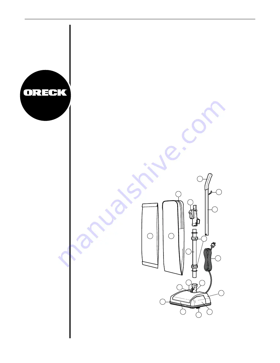 Oreck U2251 User Manual Download Page 3