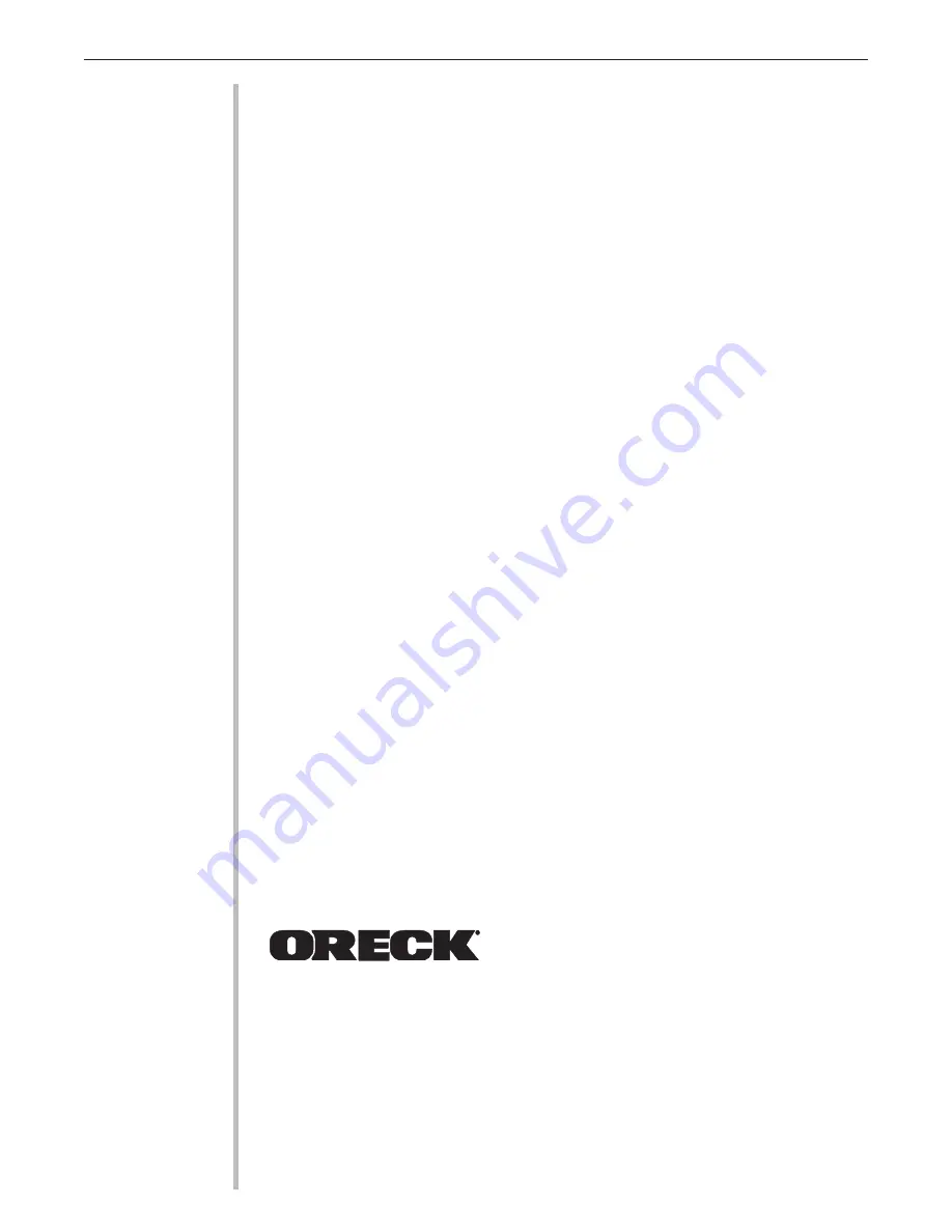 Oreck XL Edge User Manual Download Page 36