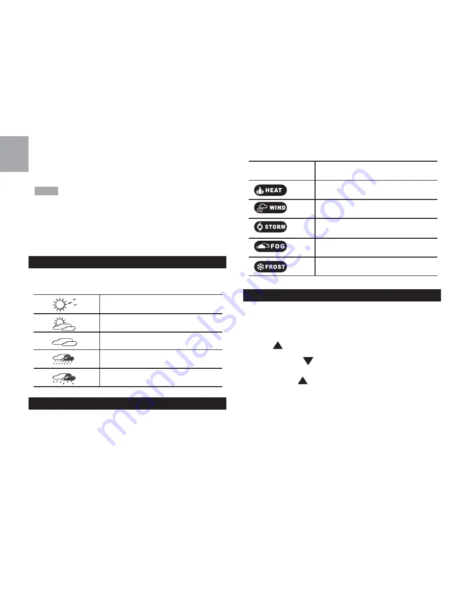 Oregon Scientific BAR808HG User Manual Download Page 7