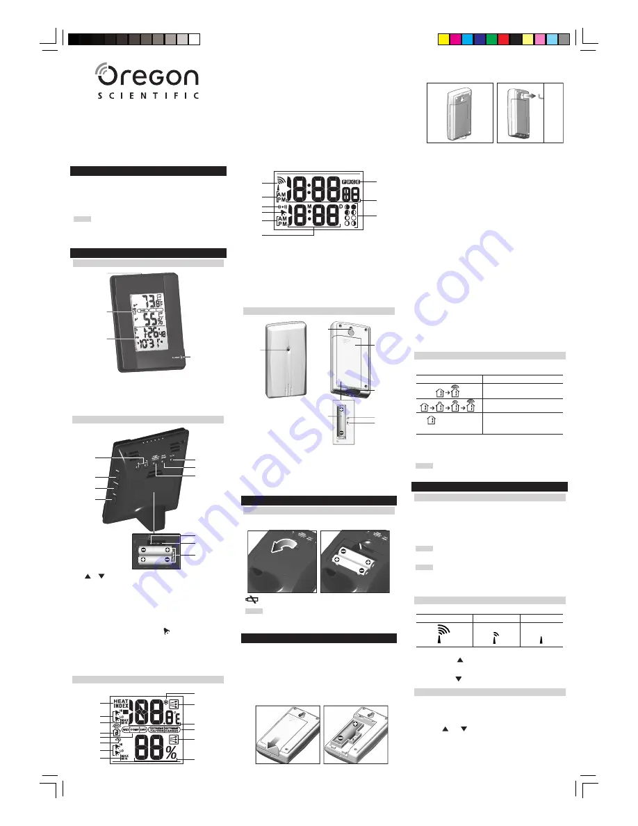 Oregon Scientific RMR383HGA_M_OP User Manual Download Page 1