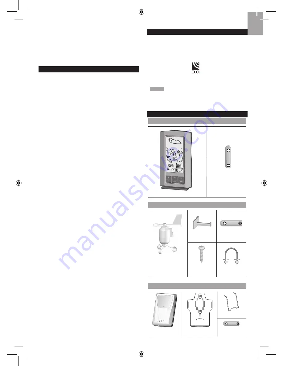 Oregon Scientific Wireless Full Weather Station Kit WMR80 / WMR80A User Manual Download Page 1