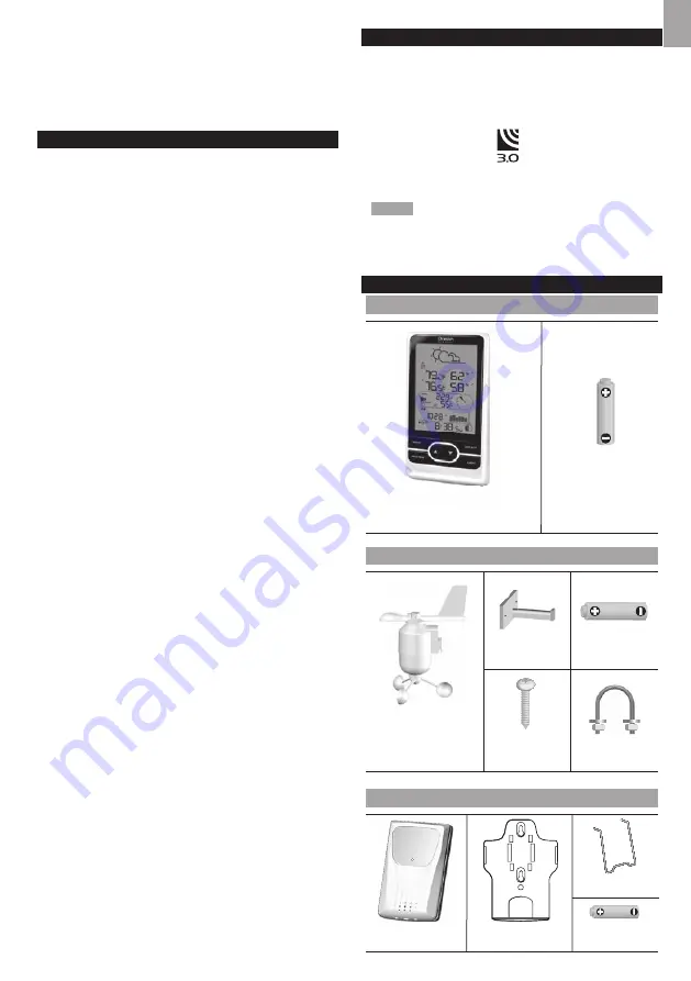 Oregon Scientific WMR86N User Manual Download Page 3