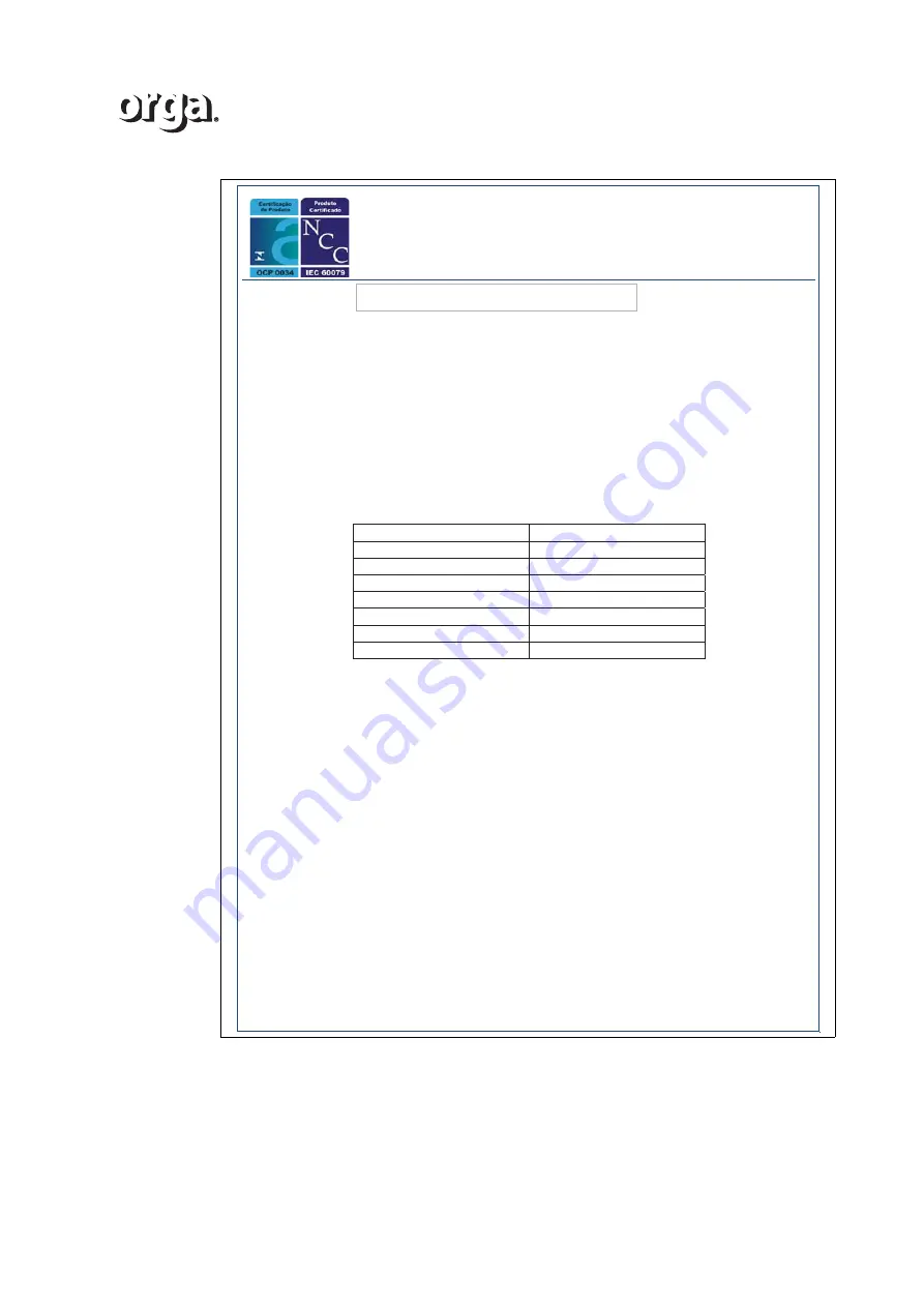 ORGA L85EX Installation And Maintenance Manual Download Page 69