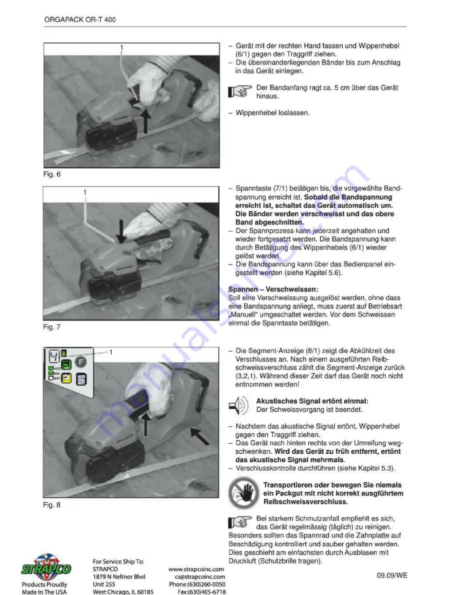 Orgapack OR-T 400 Скачать руководство пользователя страница 17