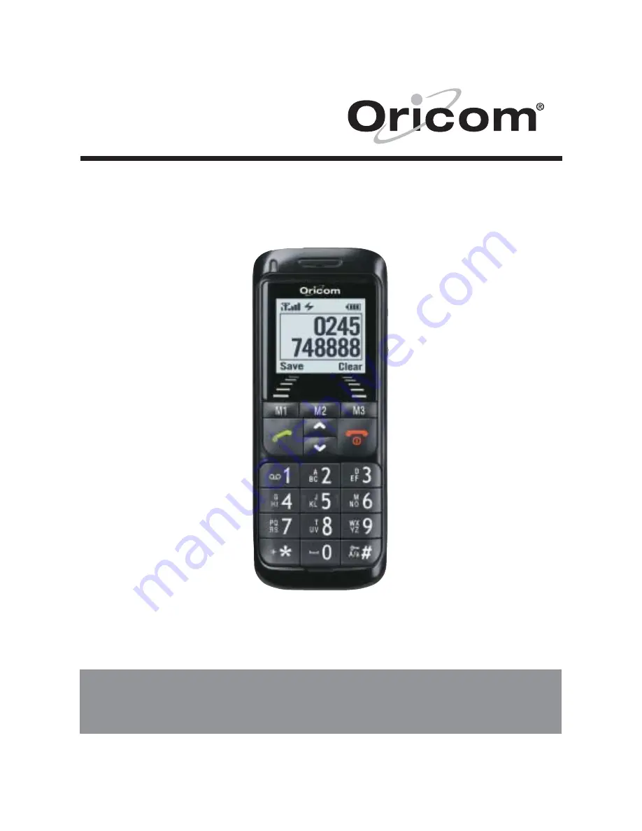 Oricom EZY100 Manual Download Page 1