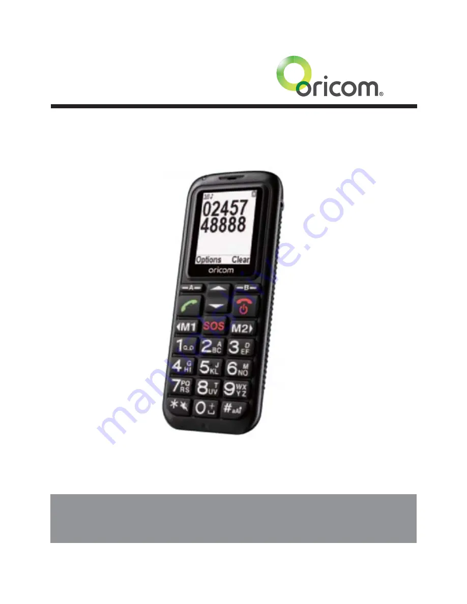 Oricom EZY120 Manual Download Page 1