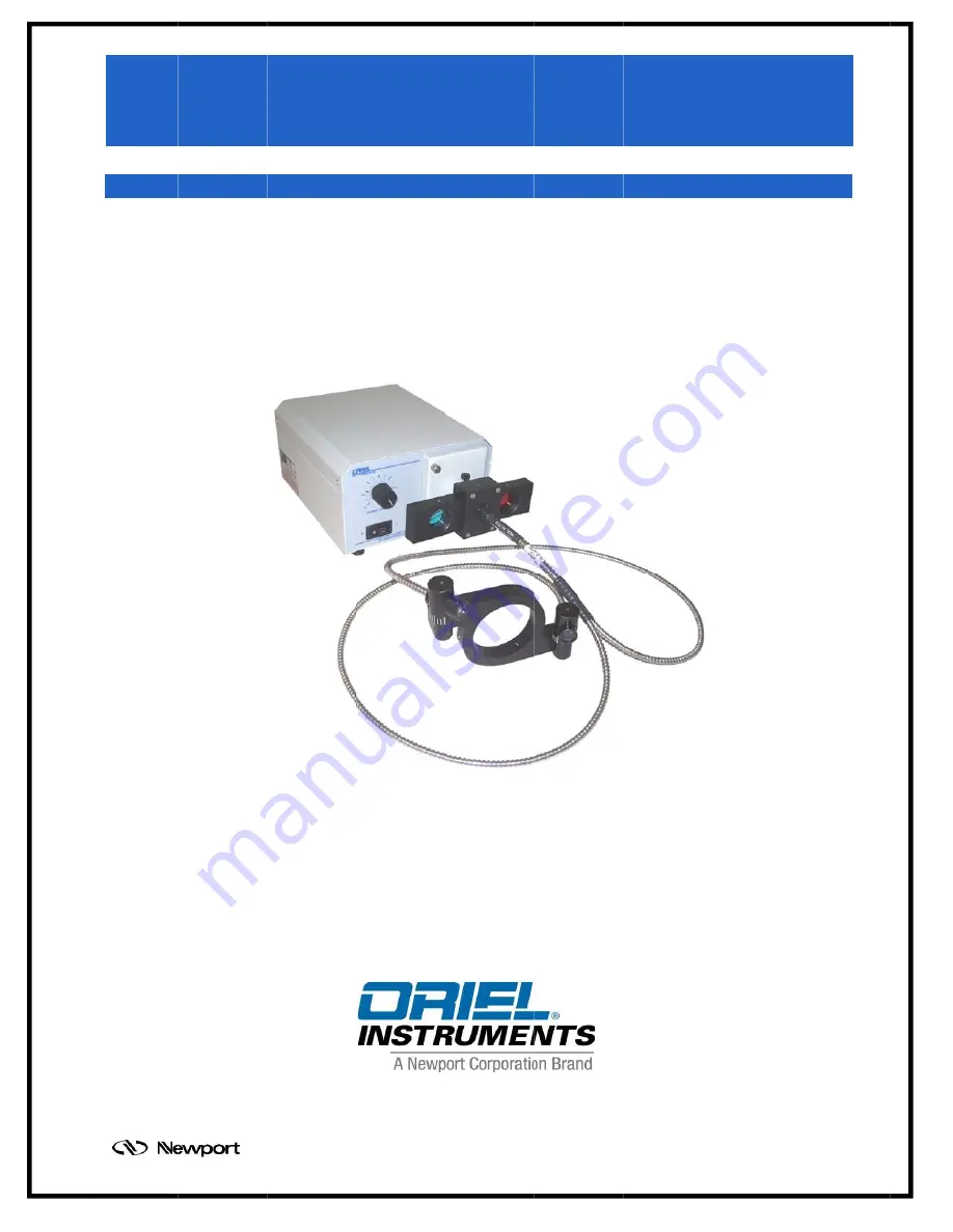 Oriel IQE-LIGHT-BIAS User Manual Download Page 1