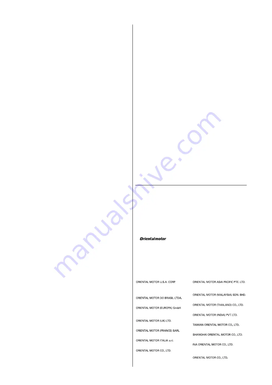 Orientalmotor 2IK6GN-AWTJ Operating Manual Download Page 6