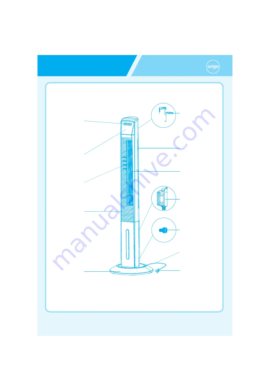 ORIGO TFC-1250 Instruction Manual Download Page 4