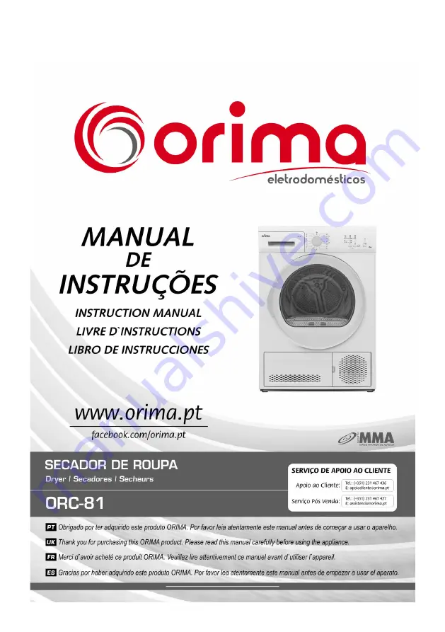 Orima ORC-81 Instruction Manual Download Page 1