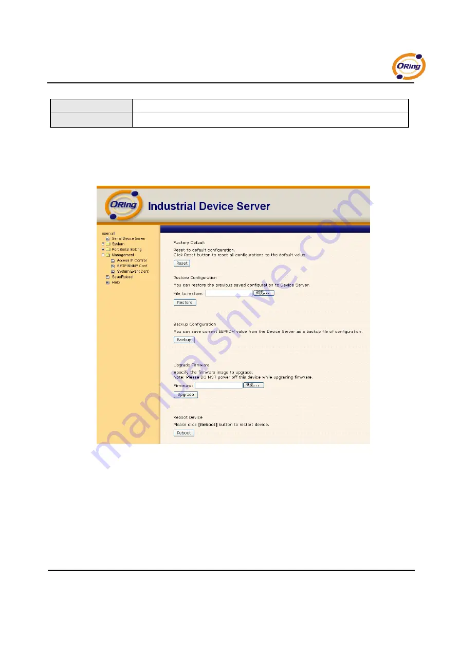 ORiNG IDS-5042 Series User Manual Download Page 62