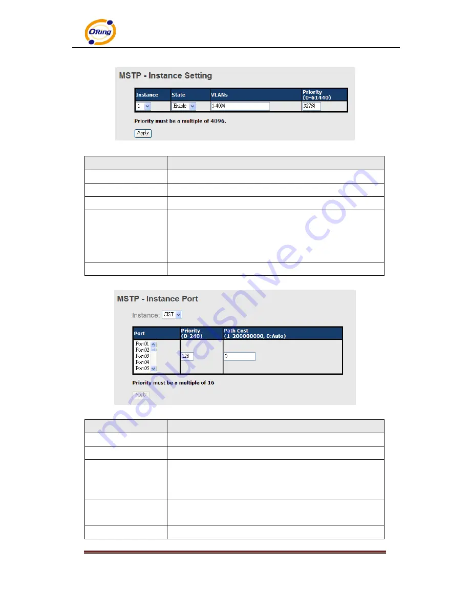 ORiNG IES-3082GC Скачать руководство пользователя страница 39