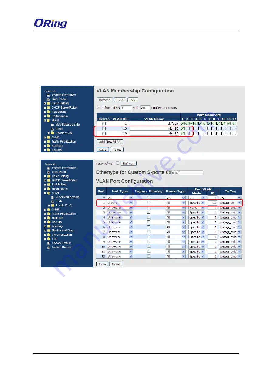 ORiNG IGS-9084GP-FB2-MM User Manual Download Page 72