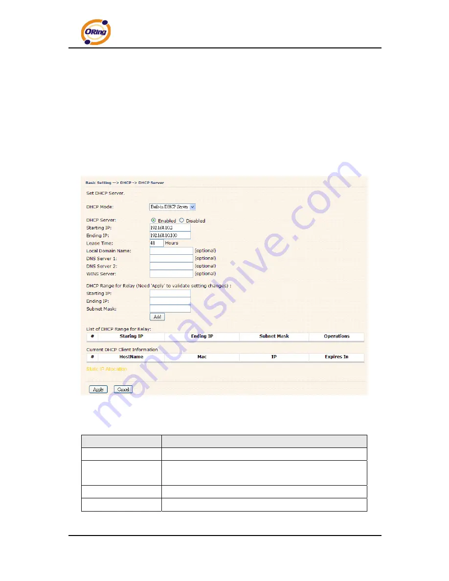 ORiNG TAR-120-M12 User Manual Download Page 26