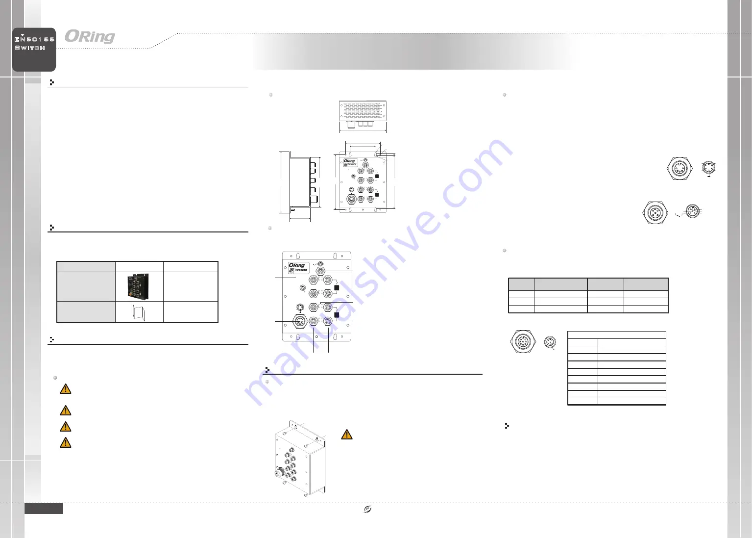 ORiNG TGXS-1080-M12-MV Series Quick Installation Manual Download Page 1