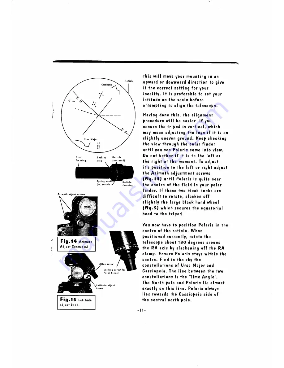 Orion Optics Europa 114 Instruction Manual Download Page 11