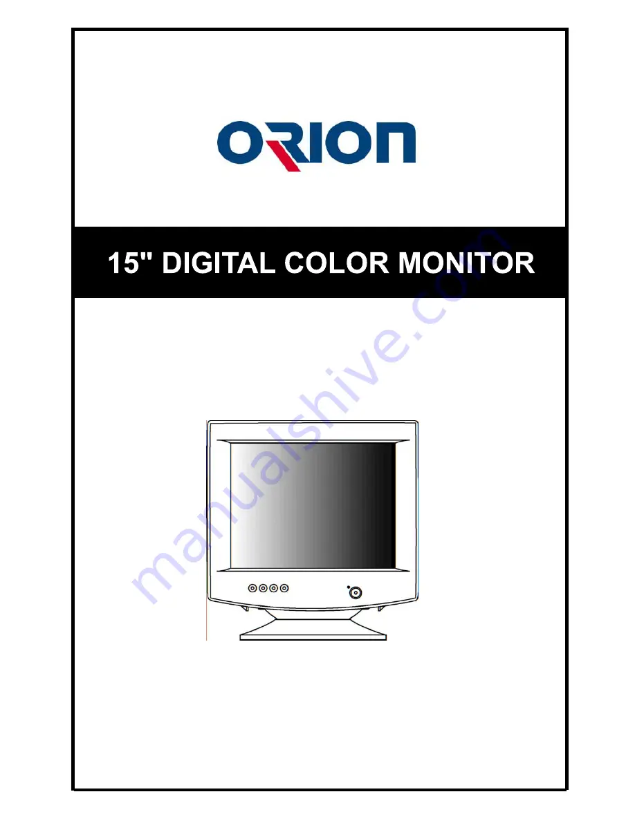 Orion 5Q740 User Manual Download Page 1