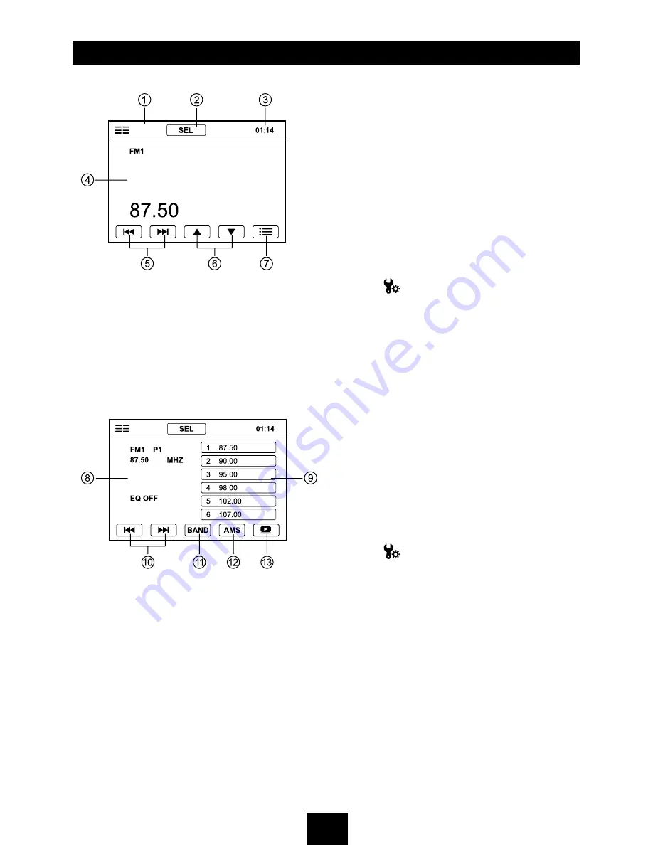 Orion AVM-56270BT Operating Instructions Manual Download Page 14