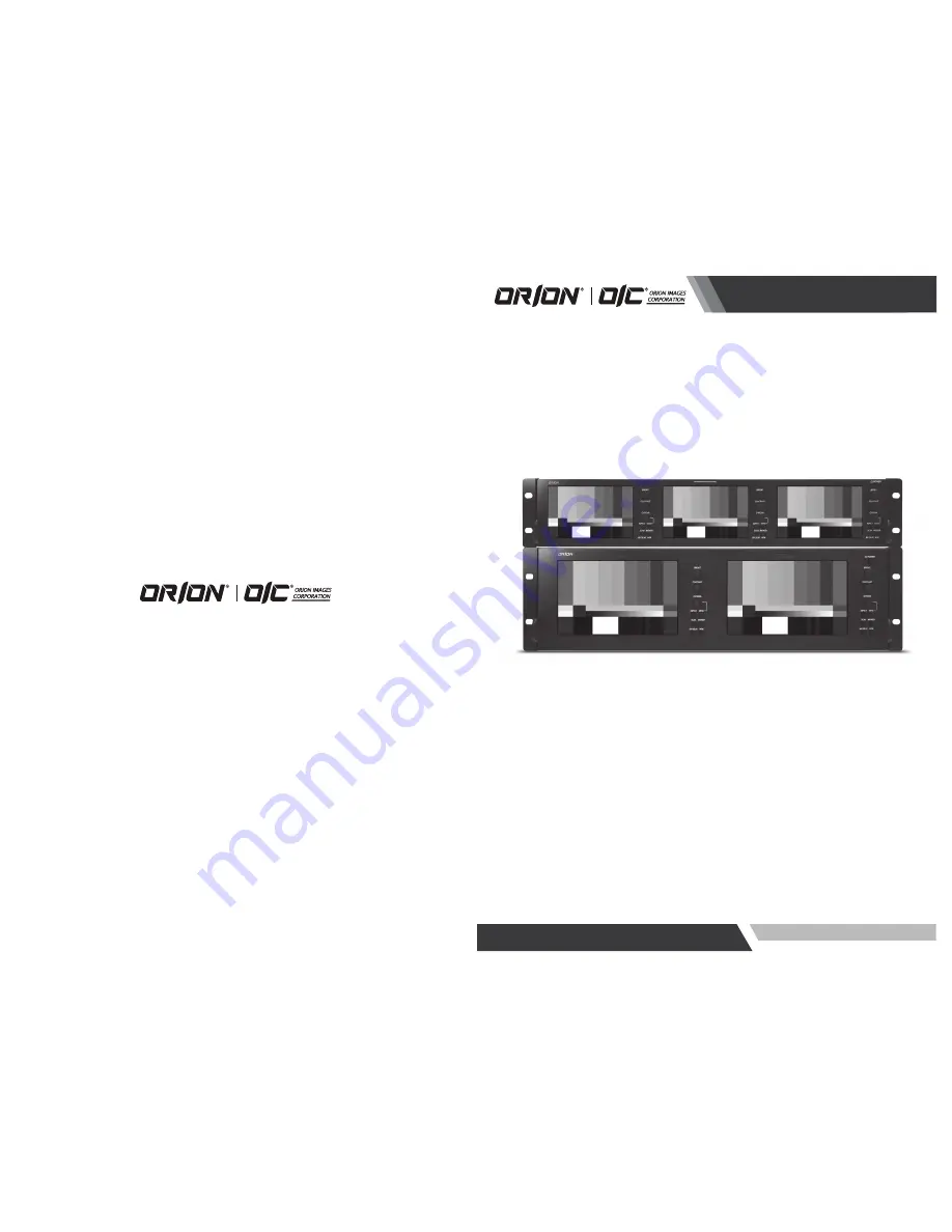 Orion OIC-5003 Installation & User Manual Download Page 1